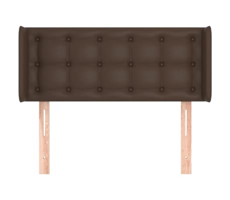 vidaXL T&ecirc;te de lit avec oreilles Marron 83x16x78/88 cm Similicuir