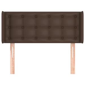 vidaXL T&ecirc;te de lit avec oreilles Marron 83x16x78/88 cm Similicuir