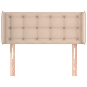 Čelo postele typu ušák cappuccino 83 x 16 x 78/88 cm umělá kůže - obrázek 3