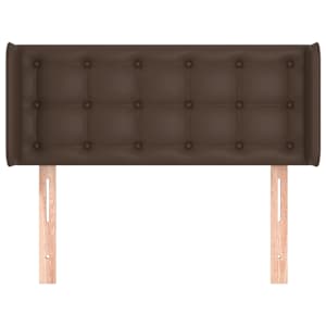 vidaXL T&ecirc;te de lit avec oreilles Marron 103x16x78/88 cm Similicuir