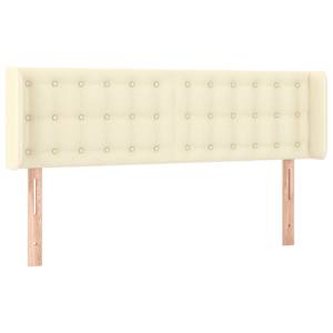 Čelo postele typu ušák krémové 147 x 16 x 78/88 cm umělá kůže - obrázek 2