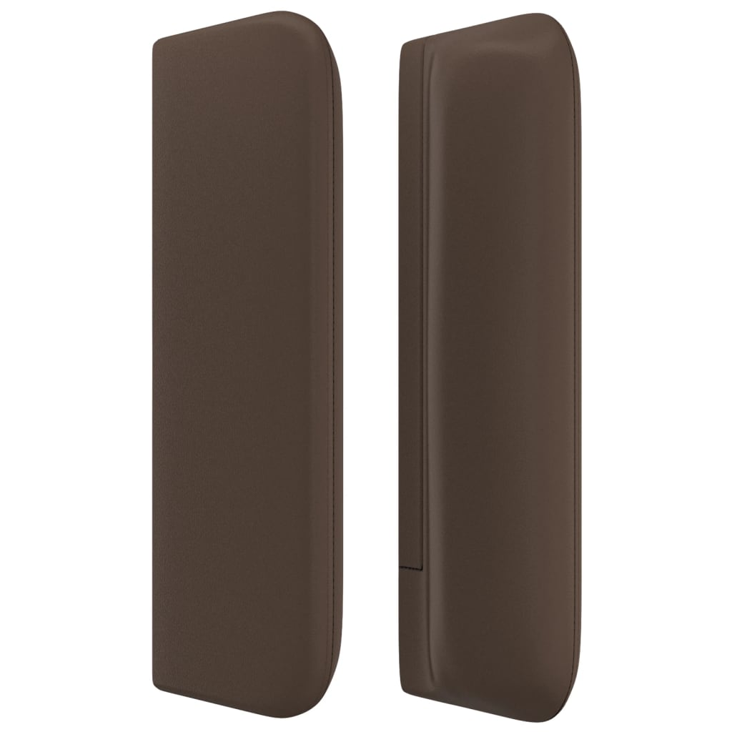 barna műbőr szárnyas fejtámla 163x16x78/88 cm