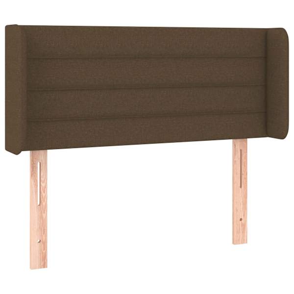 vidaXL voodipeats servadega, tumepruun, 83x16x78/88 cm, kangas