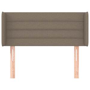Čelo postele typu ušák taupe 93 x 16 x 78/88 cm textil - obrázek 3