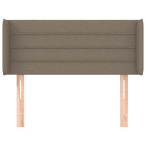 Čelo postele typu ušák taupe 103 x 16 x 78/88 cm textil - obrázek 3