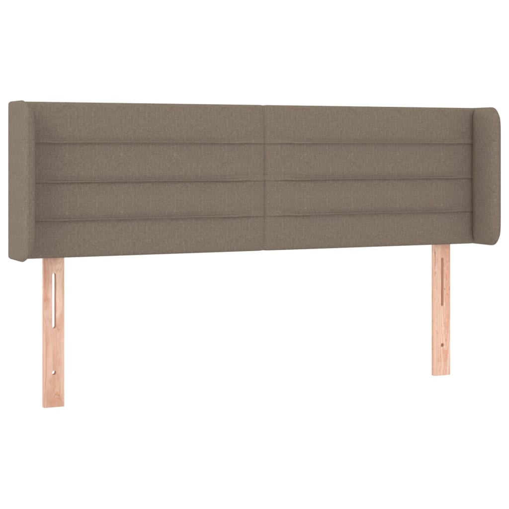 vidaXL ÄŚelo postele typu uĹˇĂˇk taupe 147 x 16 x 78/88 cm textil