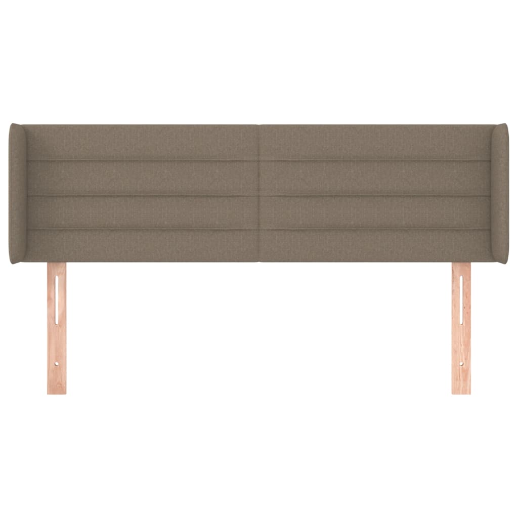 Thumbnail - vidaXL Kopfteil mit Ohren Taupe 147x16x78/88 cm Stoff