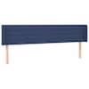 vidaXL voodipeats servadega, sinine, 163x16x78/88 cm, kangas