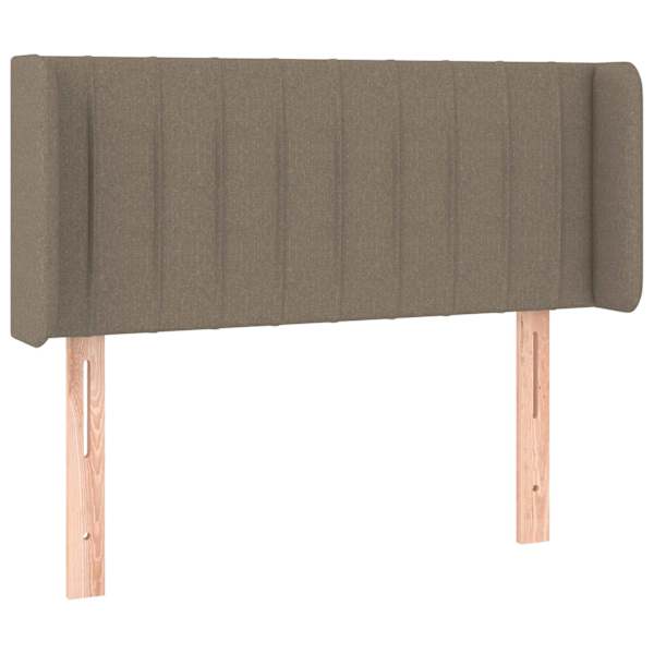 vidaXL voodipeats servadega, pruunikashall, 83x16x78/88 cm, kangas