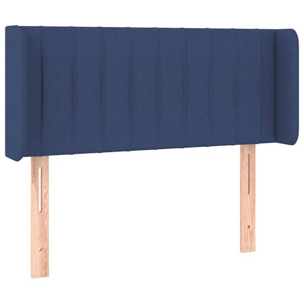 vidaXL voodipeats servadega, sinine, 83x16x78/88 cm, kangas