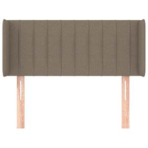 Čelo postele typu ušák taupe 93 x 16 x 78/88 cm textil - obrázek 3