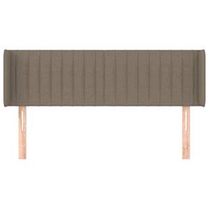 Čelo postele typu ušák taupe 147 x 16 x 78/88 cm textil - obrázek 3