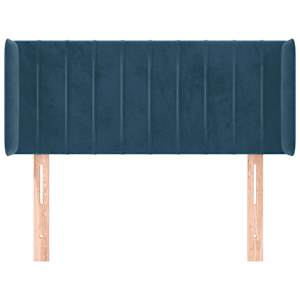 Čelo postele typu ušák tmavě modrá 83 x 16 x 78/88 cm samet - obrázek 3
