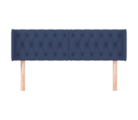 vidaXL Κεφαλάρι με Πτερύγια Μπλε 163x16x78/88 εκ. Υφασμάτινο