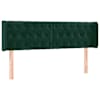 vidaXL voodipeats servadega, tumeroheline, 147x16x78/88 cm, samet