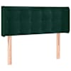 vidaXL voodipeats servadega, tumeroheline, 83x16x78/88 cm, samet