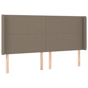 Čelo postele typu ušák taupe 183x16x118/128 cm textil - obrázek 2