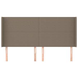 Čelo postele typu ušák taupe 183x16x118/128 cm textil - obrázek 3