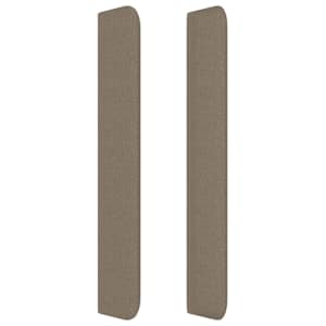 Čelo postele typu ušák taupe 183x16x118/128 cm textil - obrázek 4