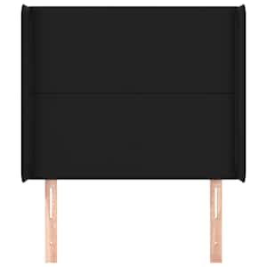 Čelo postele typu ušák černé 93x16x118/128 cm umělá kůže - obrázek 3
