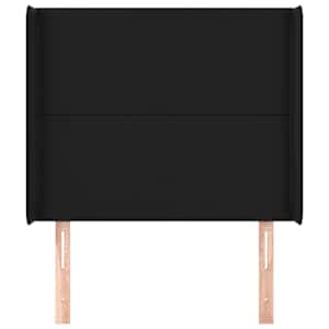 Čelo postele typu ušák černé 103x16x118/128 cm umělá kůže - obrázek 3