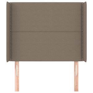 Čelo postele typu ušák taupe 103x16x118/128 cm textil - obrázek 3