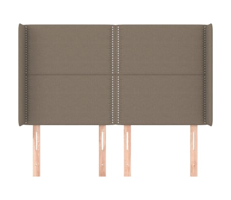 vidaXL Čelo postele so z&aacute;hybmi sivohned&eacute; 147x16x118/128 cm l&aacute;tka