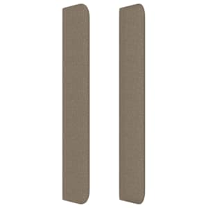 Čelo postele typu ušák taupe 183x16x118/128 cm textil - obrázek 4