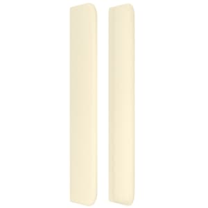 Čelo postele typu ušák krémové 203x16x118/128 cm umělá kůže - obrázek 4