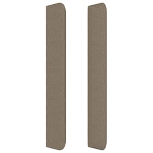 Čelo postele typu ušák taupe 83x16x118/128 cm textil - obrázek 4