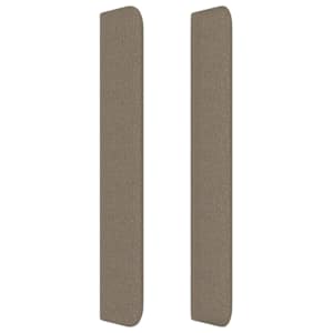 Čelo postele typu ušák taupe 183x16x118/128 cm textil - obrázek 4