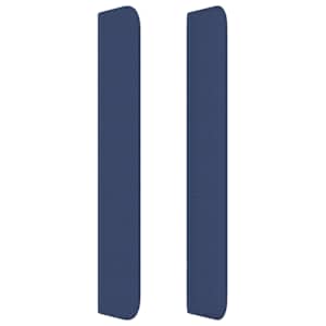 Čelo postele typu ušák modré 93x16x118/128 cm textil - obrázek 4