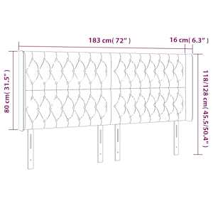 Čelo postele typu ušák tmavě zelená 183x16x118/128 cm samet - obrázek 7