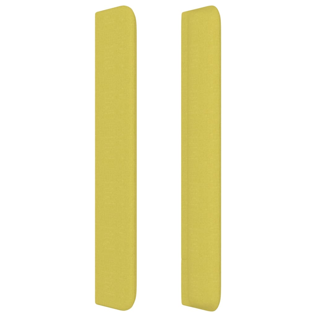 zöld szövet fejtámla szárnyakkal 93x16x118/128 cm