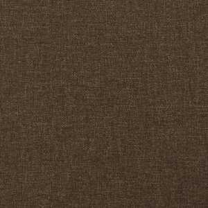 Čelo postele typu ušák tmavě hnědé 147x16x118/128 cm textil - obrázek 6