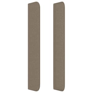 Čelo postele typu ušák taupe 183x16x118/128 cm textil - obrázek 4
