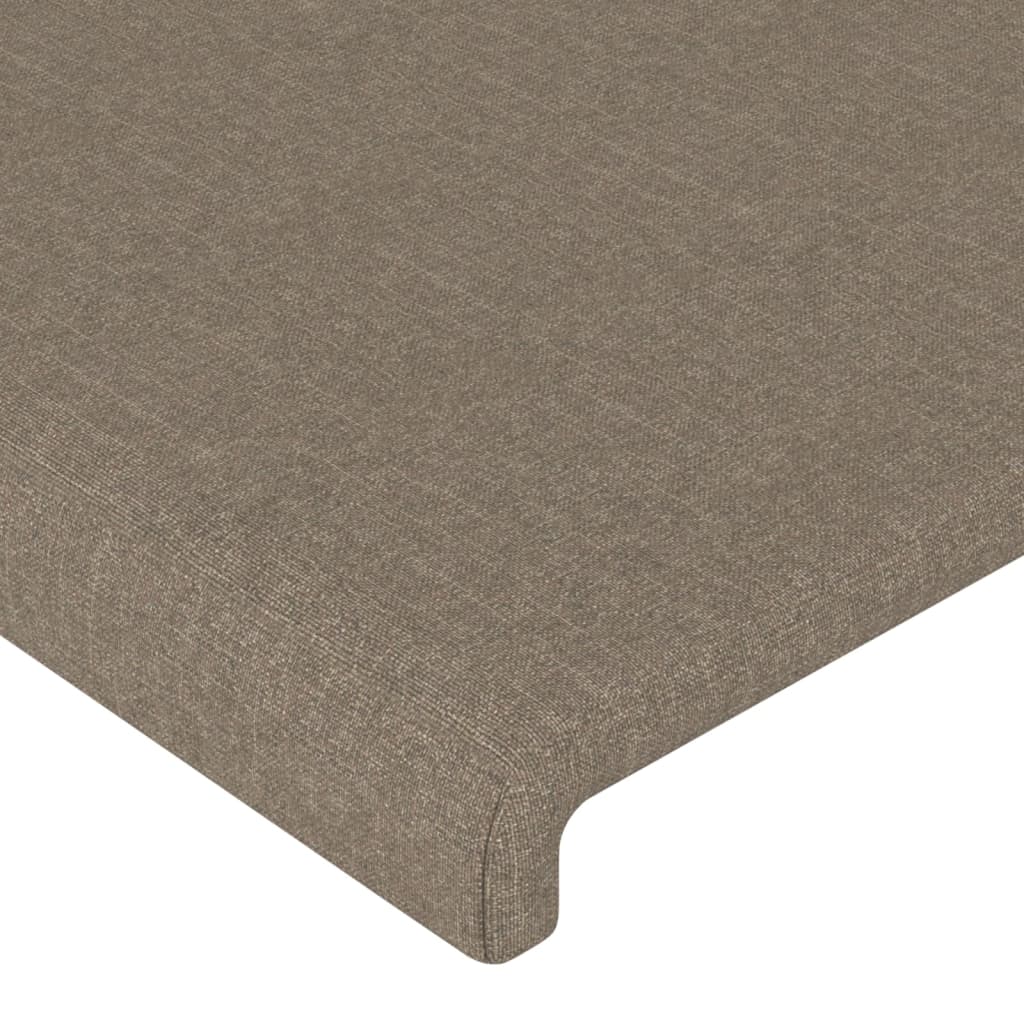 LED posteljno vzglavje taupe 90x5x78/88 cm blago