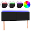 vidaXL LED-voodipeats, must, 144x5x78/88 cm, kangas