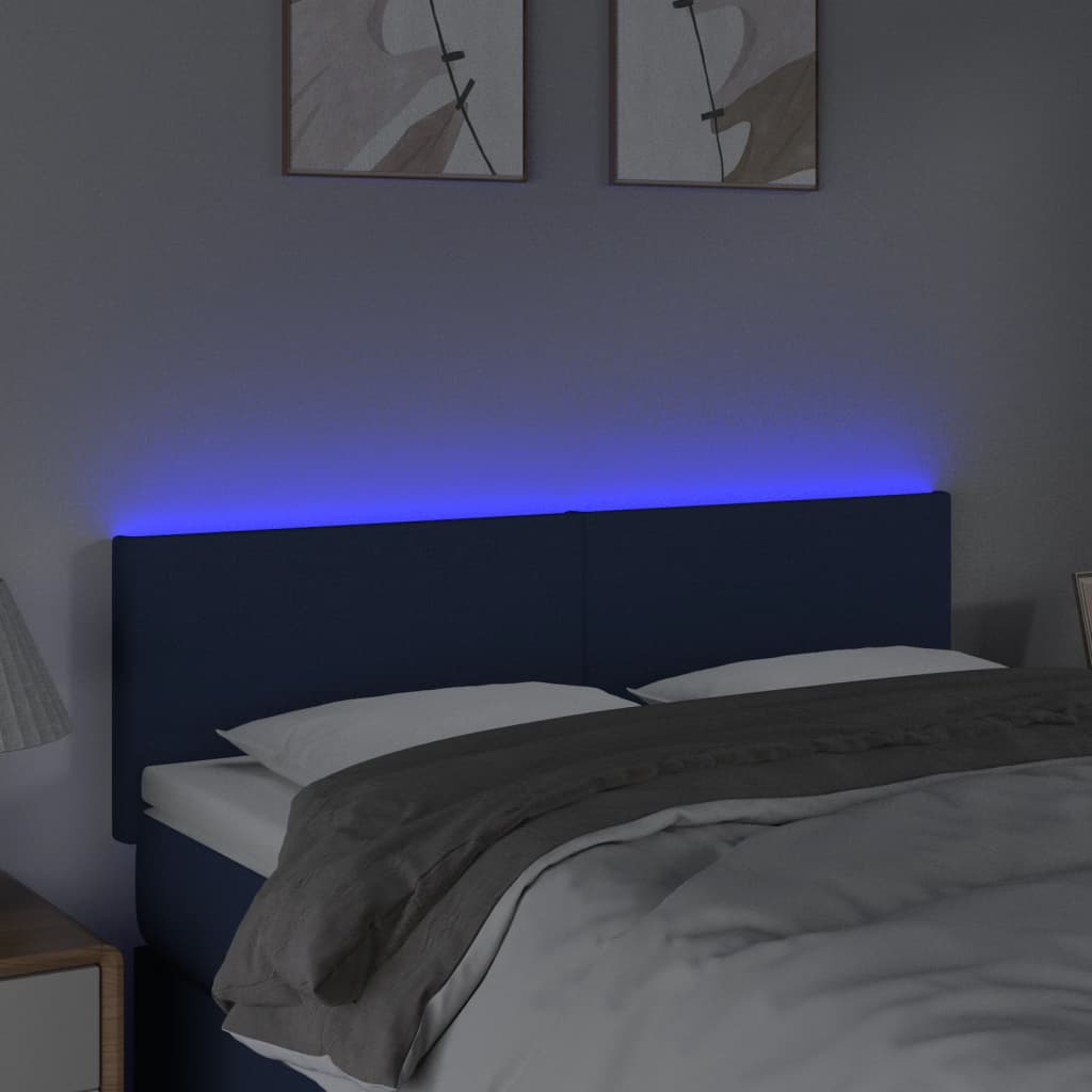 Thumbnail - vidaXL LED Kopfteil Creme 144x5x78/88 cm Stoff
