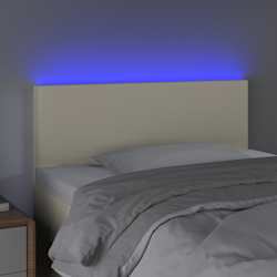 vidaXL S&auml;nggavel LED gr&auml;ddvit 80x5x78/88 cm konstl&auml;der