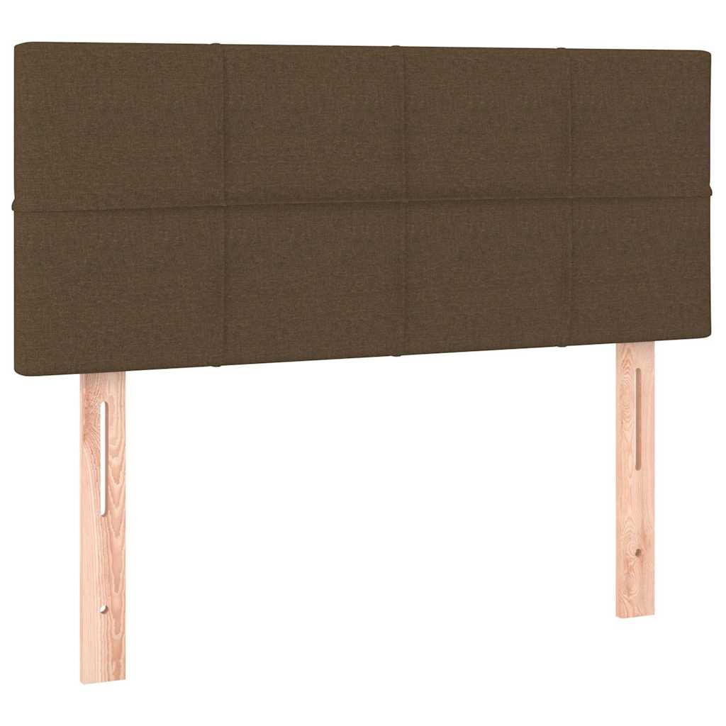 vidaXL Hoofdbord LED 100x5x78/88 cm stof donkerbruin bruin, foto 4