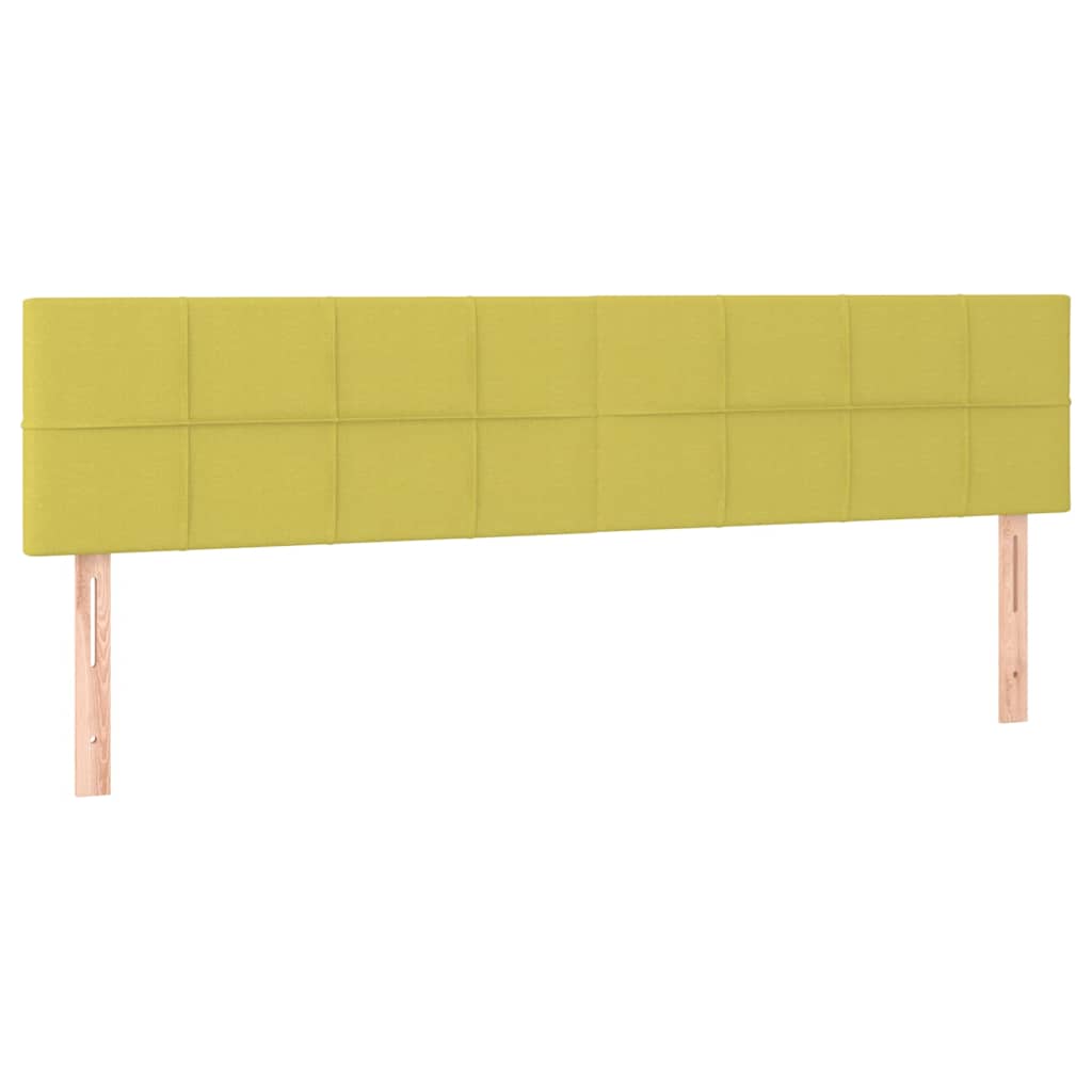 Čelo postele s LED zelené 180x5x78/88 cm textil - obrázek 4