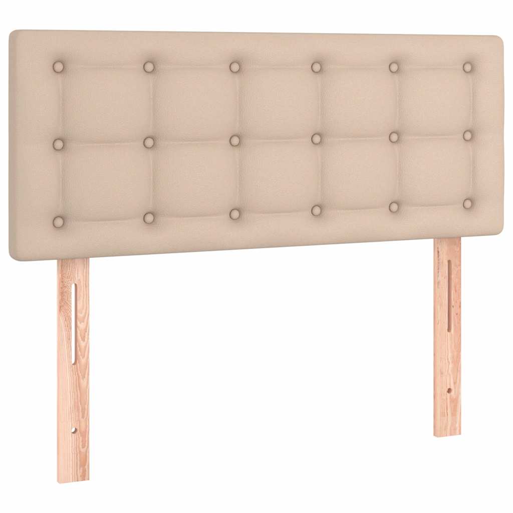 vidaXL Hoofdbord LED 90x5x78/88 cm kunstleer cappuccinokleurig bruin, foto 4