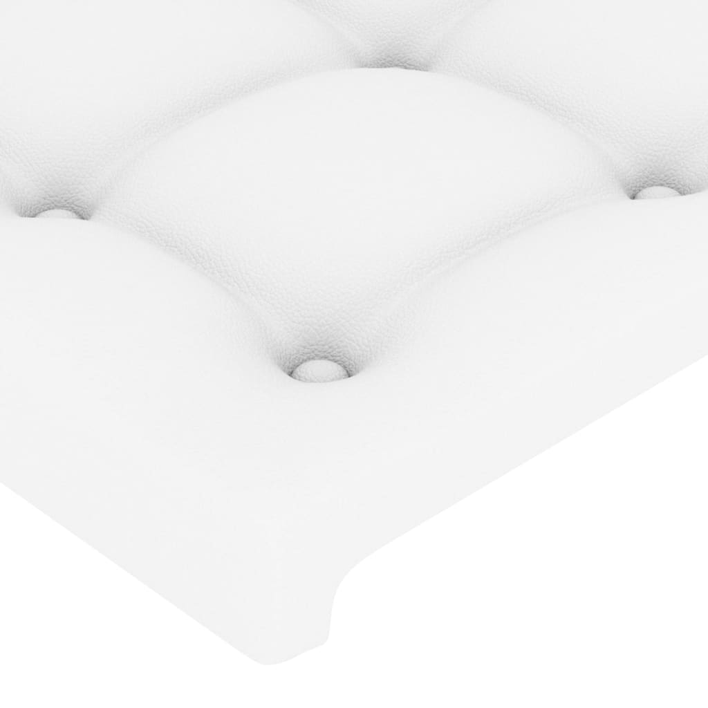VidaXL Čelo postele biele 160x5x78/88 cm umelá koža
