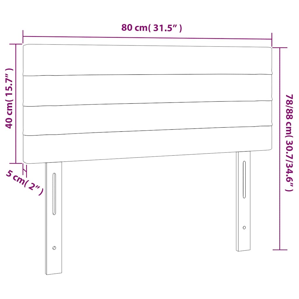 LED posteljno vzglavje temno zeleno 80x5x78/88 cm žamet - slika 7