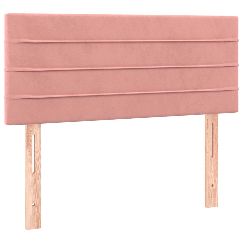 vidaXL Hoofdbord LED 100x5x78/88 cm fluweel roze, foto 4