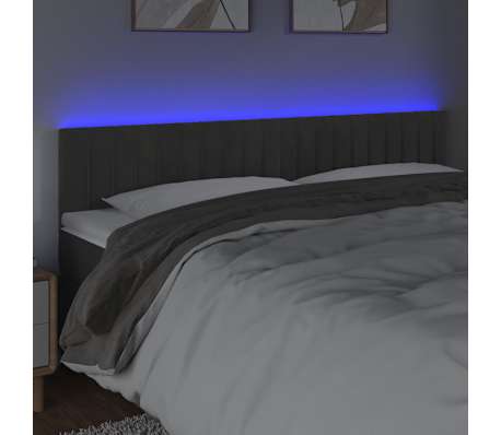 vidaXL &Kappa;&epsilon;&phi;&alpha;&lambda;ά&rho;&iota; &Kappa;&rho;&epsilon;&beta;&alpha;&tau;&iota;&omicron;ύ LED &Sigma;&kappa;&omicron;ύ&rho;&omicron; &Gamma;&kappa;&rho;&iota; 180x5x78/88 &epsilon;&kappa;. &Beta;&epsilon;&lambda;&omicron;ύ&delta;&iota;&nu;&omicron;