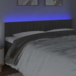 vidaXL &Kappa;&epsilon;&phi;&alpha;&lambda;ά&rho;&iota; &Kappa;&rho;&epsilon;&beta;&alpha;&tau;&iota;&omicron;ύ LED &Sigma;&kappa;&omicron;ύ&rho;&omicron; &Gamma;&kappa;&rho;&iota; 180x5x78/88 &epsilon;&kappa;. &Beta;&epsilon;&lambda;&omicron;ύ&delta;&iota;&nu;&omicron;