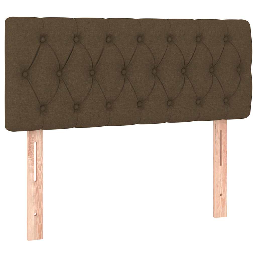vidaXL Hoofdbord LED 100x7x78/88 cm stof donkerbruin bruin, foto 4