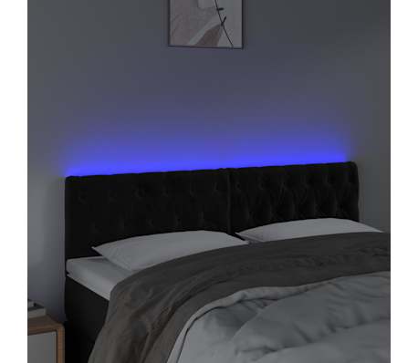 vidaXL &Kappa;&epsilon;&phi;&alpha;&lambda;ά&rho;&iota; &Kappa;&rho;&epsilon;&beta;&alpha;&tau;&iota;&omicron;ύ LED &Mu;&alpha;ύ&rho;&omicron; 160x7x78/88 &epsilon;&kappa;. &Beta;&epsilon;&lambda;&omicron;ύ&delta;&iota;&nu;&omicron;